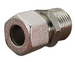 Straight Compression Fitting x BSP Male with Seal - 432250418